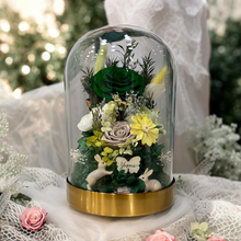 Load image into Gallery viewer, Horoscope Preserved Flower Glass Dome (Capricornus, Taurus, Virgo)
